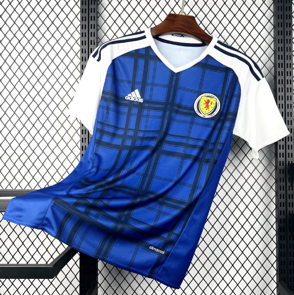 2016 Scotland Retro Home Soccer Jersey Shirt